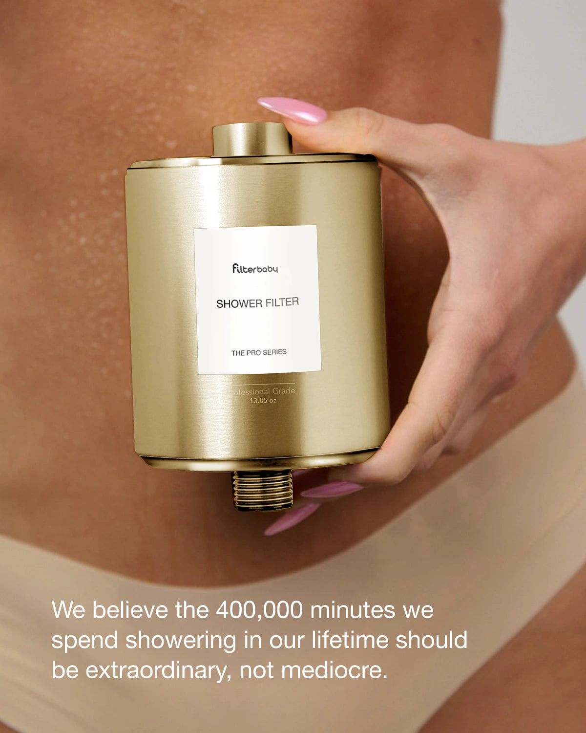 Filterbaby Pro Series Titanium Aluminum Shower Filter - Award-Winning