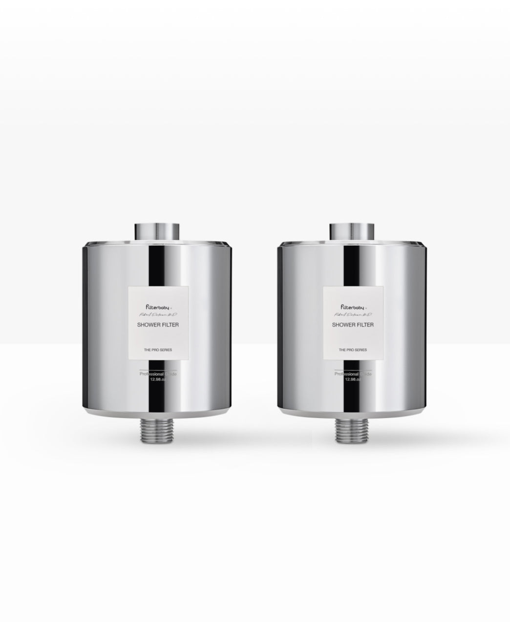 Get Filterbaby Pro Series Titanium Aluminum Shower Filter (2-Pack)