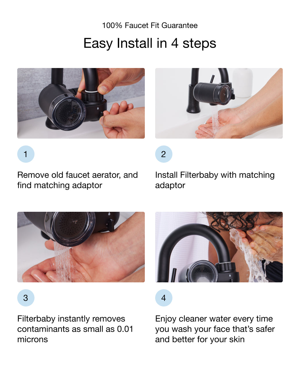 Faucet + Diamond Series Shower Filter Bundle
