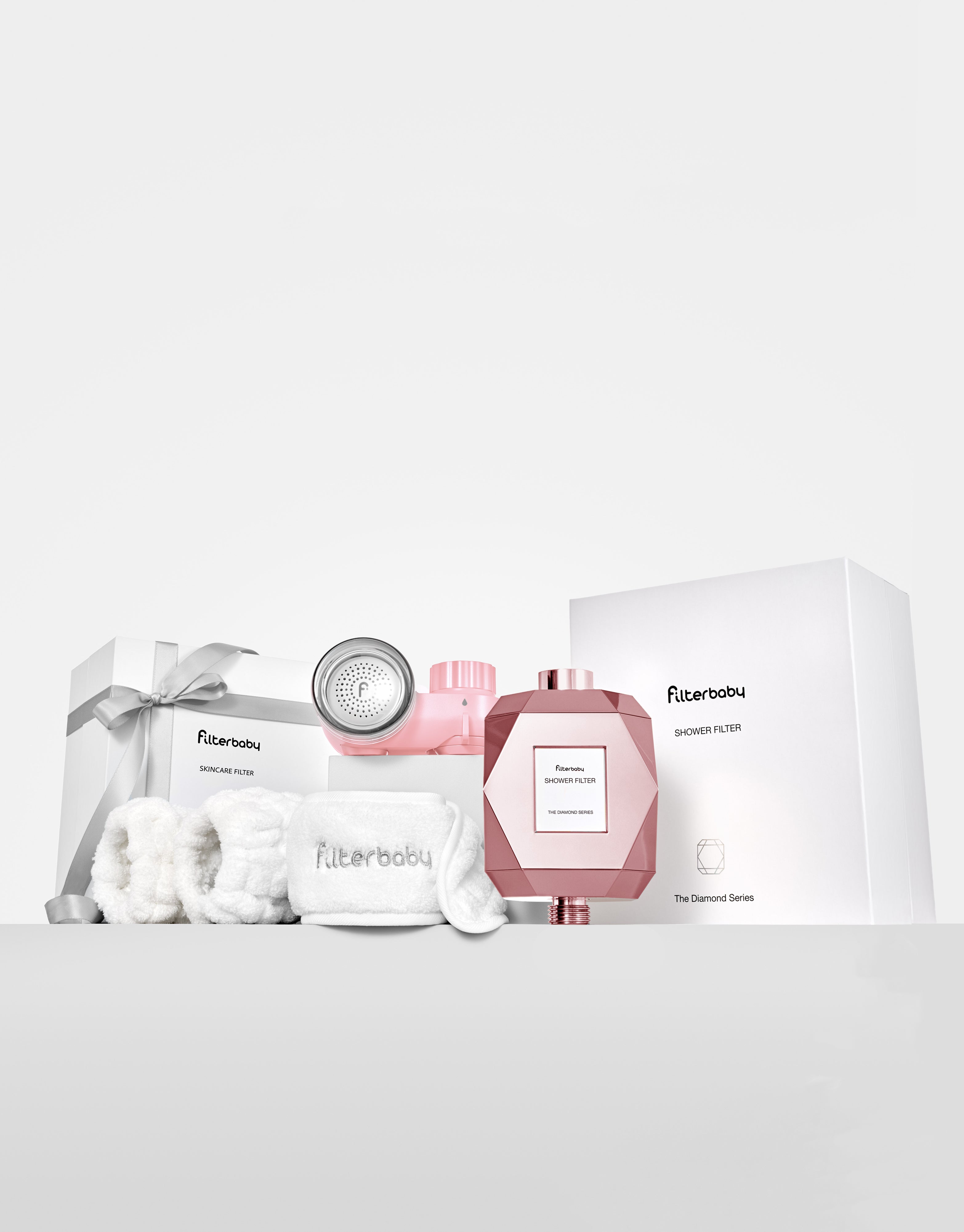 Faucet Shower Filter Bundle (White + Silver)