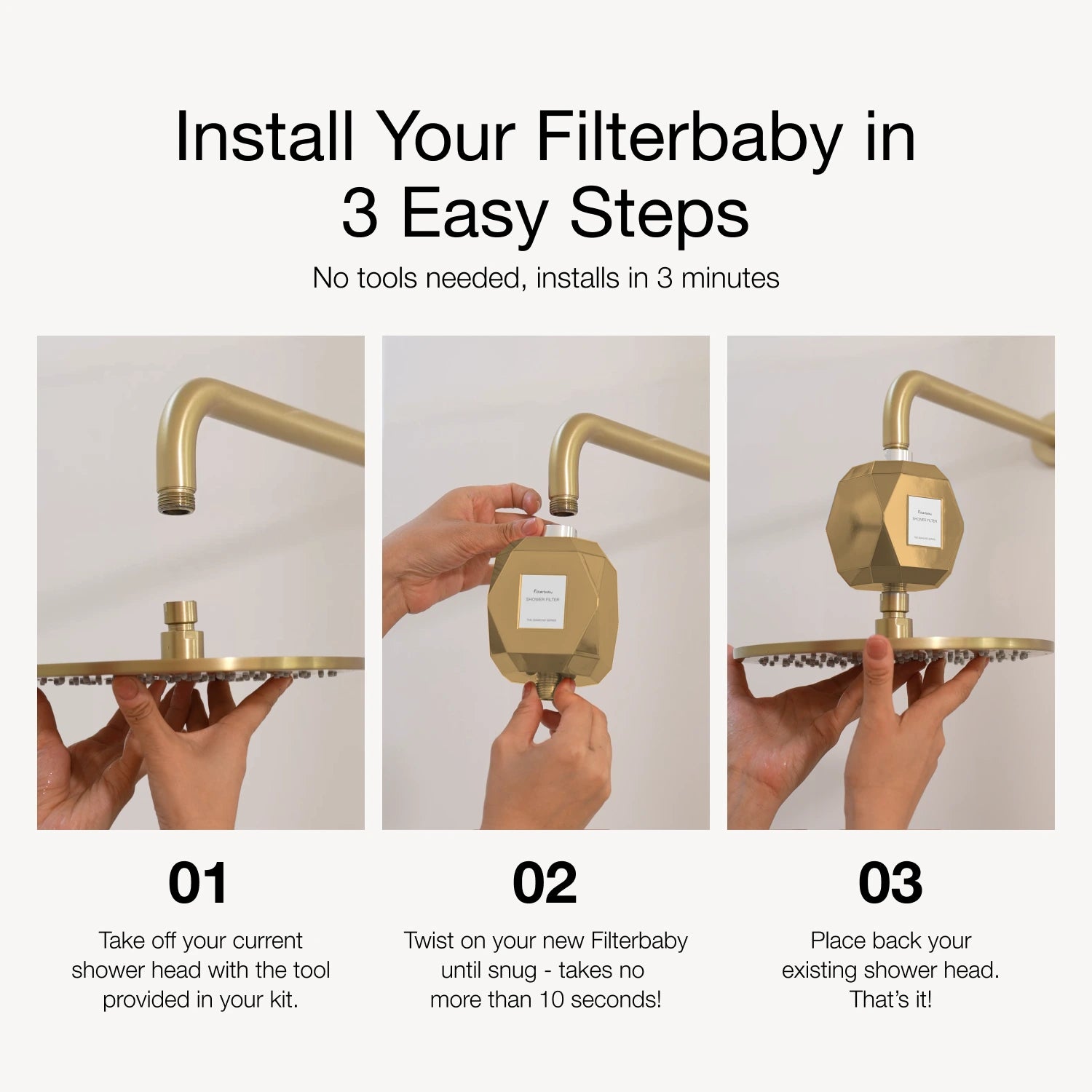 Get Filterbaby Diamond Series Shower Filter