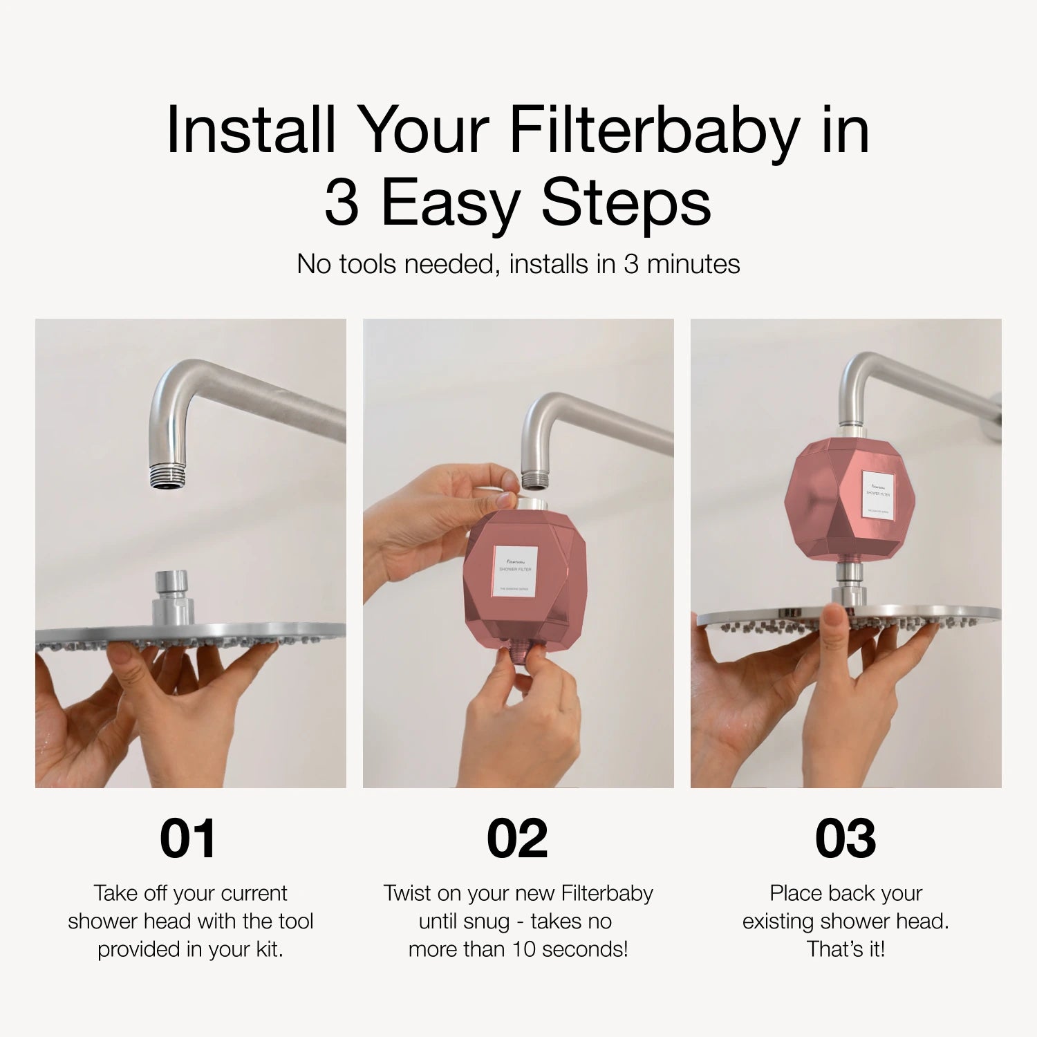Get Filterbaby Diamond Series Shower Filter